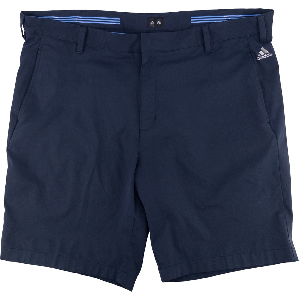 Adidas Mens 40 Golf Shorts Navy Blue Climalite 3-Stripe Performance B84294